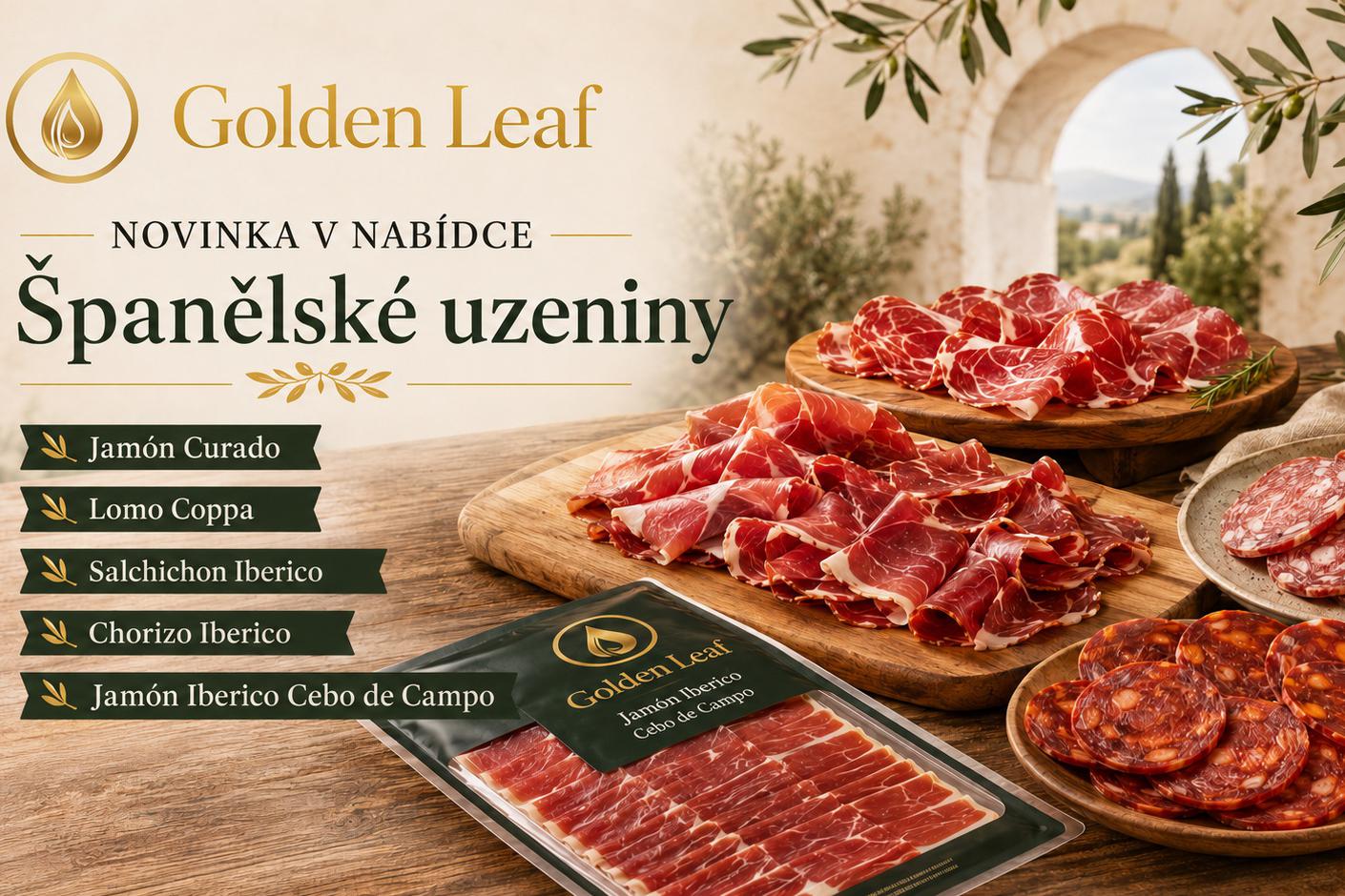 Španělské uzeniny od Golden Leaf