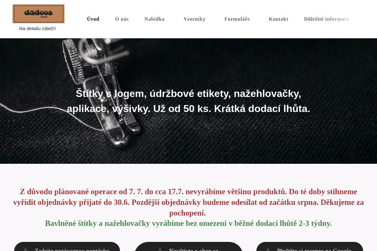 Dadoos-etikety.cz