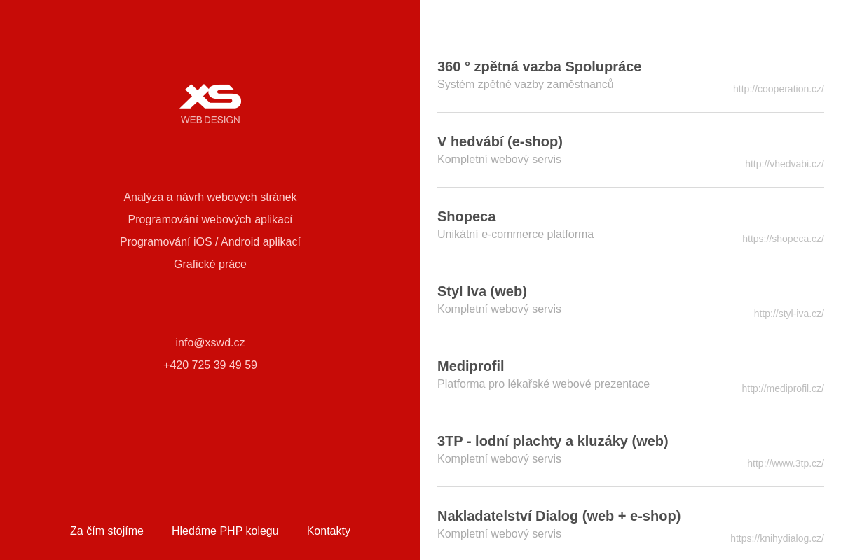 Tomáš Hnatovský - XS Web Design