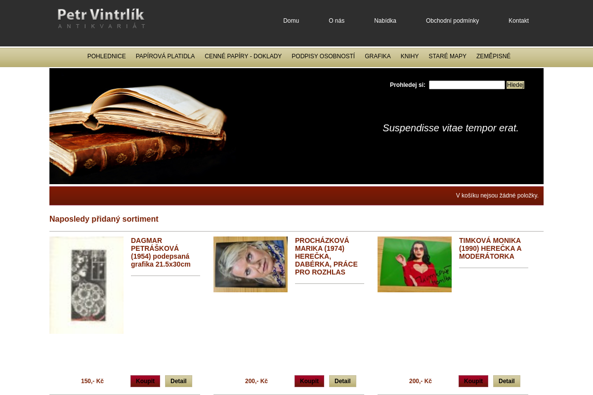 Antikvariát Petr Vintrlík