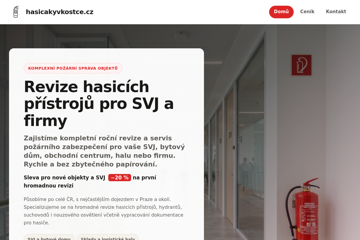 Hasičáky v kostce
