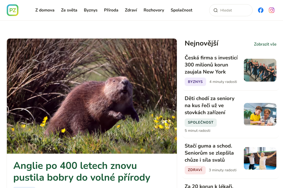 Pozitivní zprávy