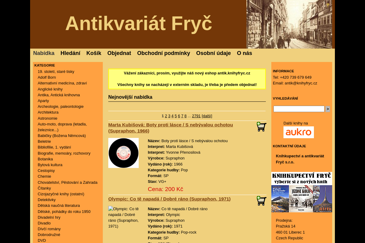 Antikvariat-fryc.cz