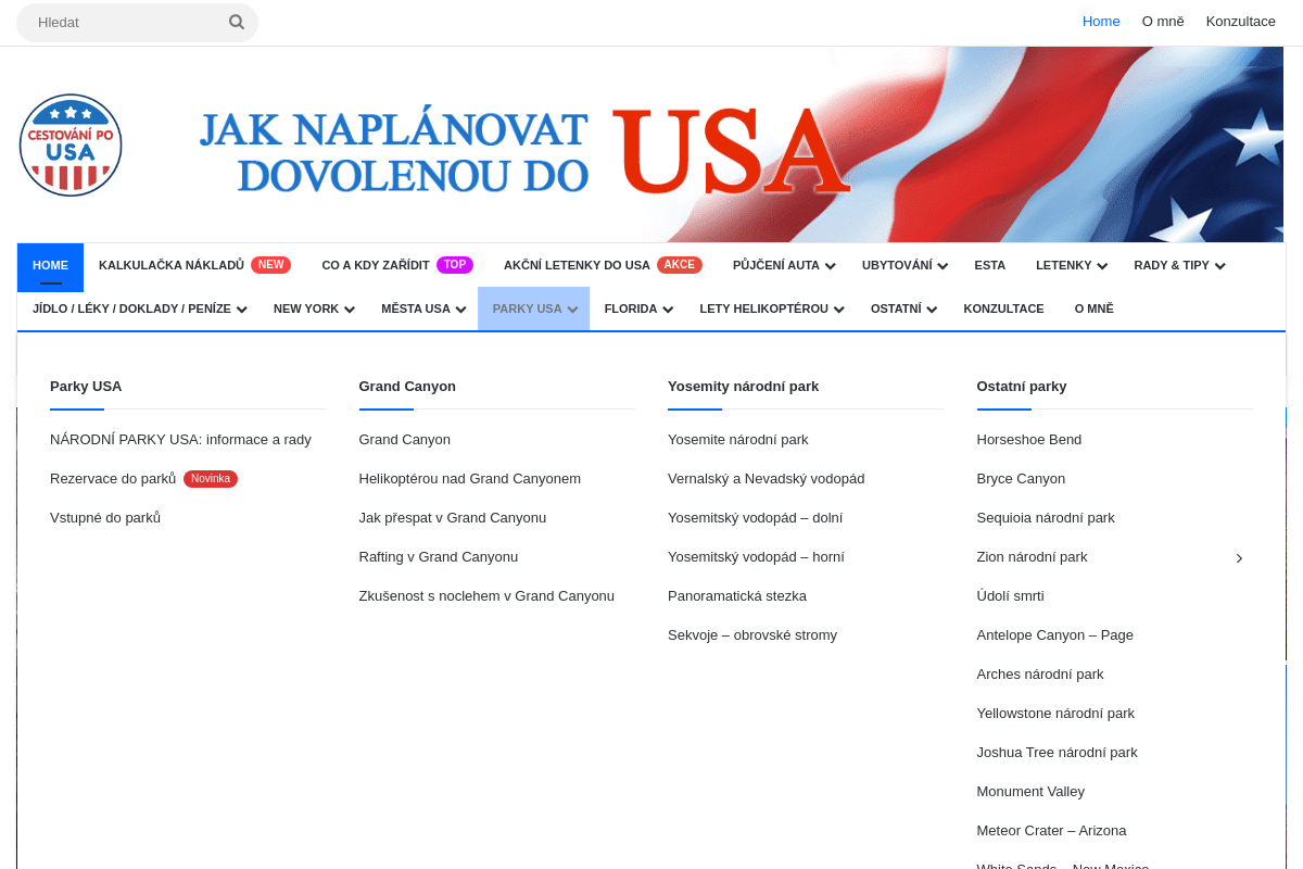 Cestování po USA.cz