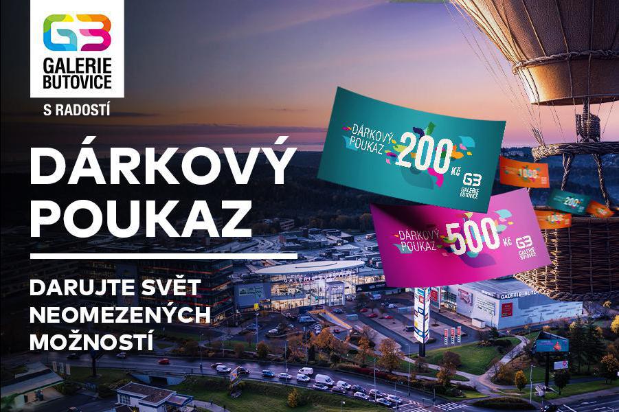 Dárkový poukaz do Galerie Butovice