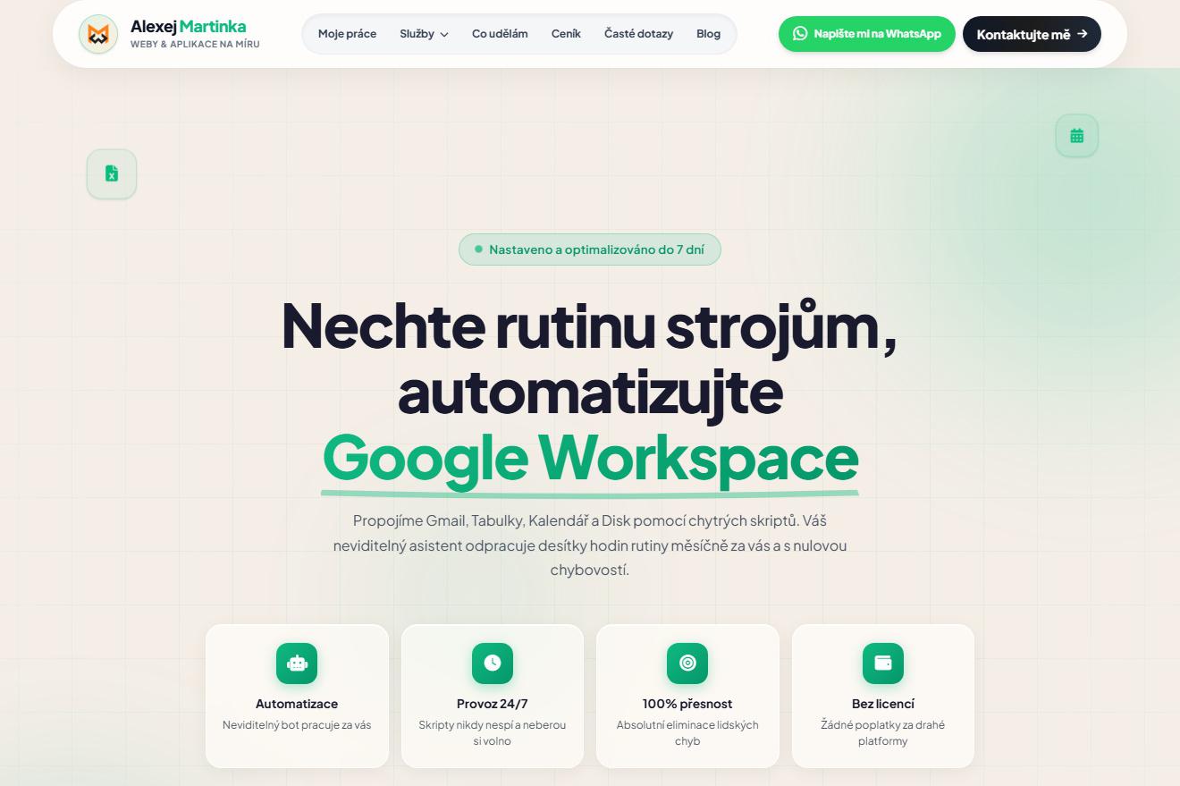 Automatizace v Google Workspace
