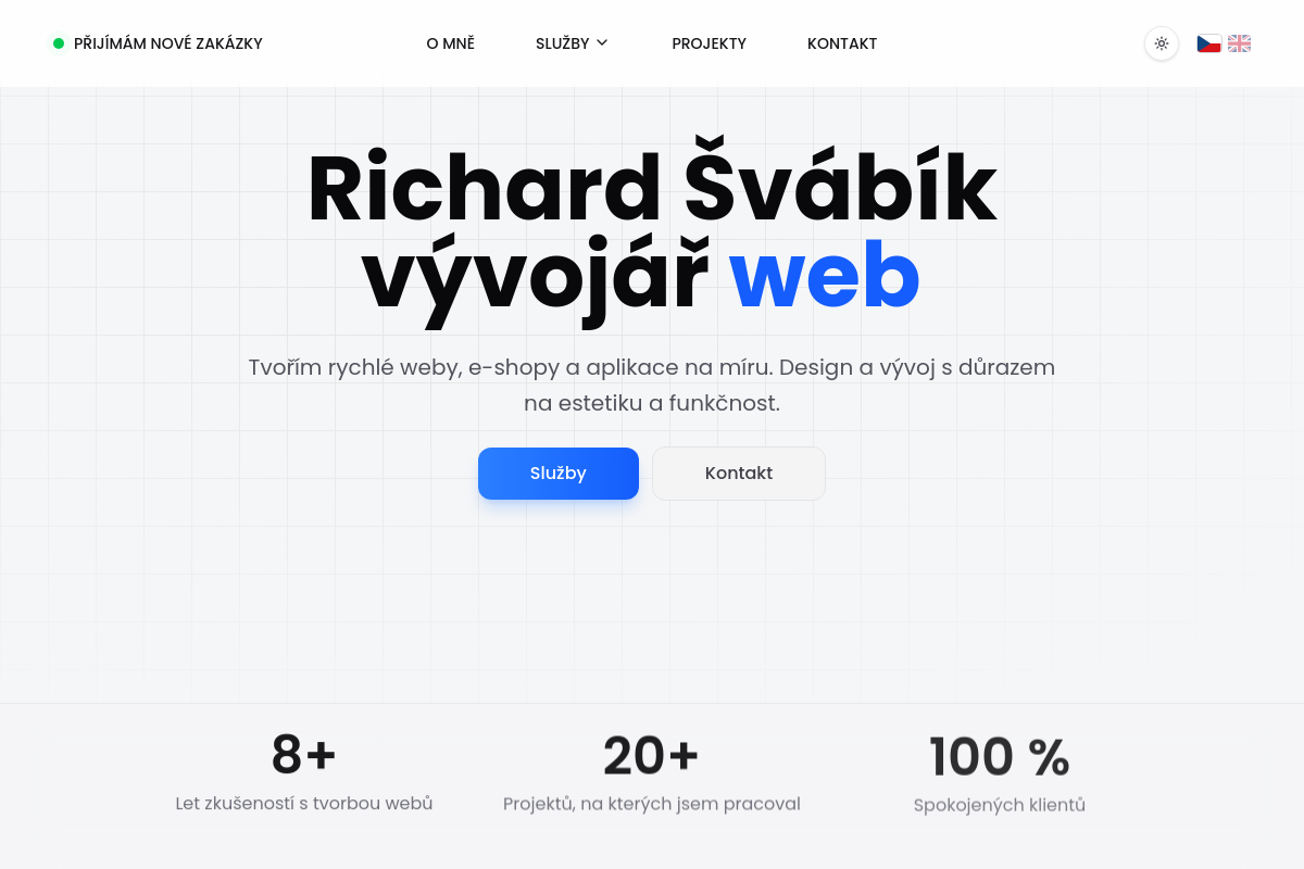 Richard Švábík - webový vývojář
