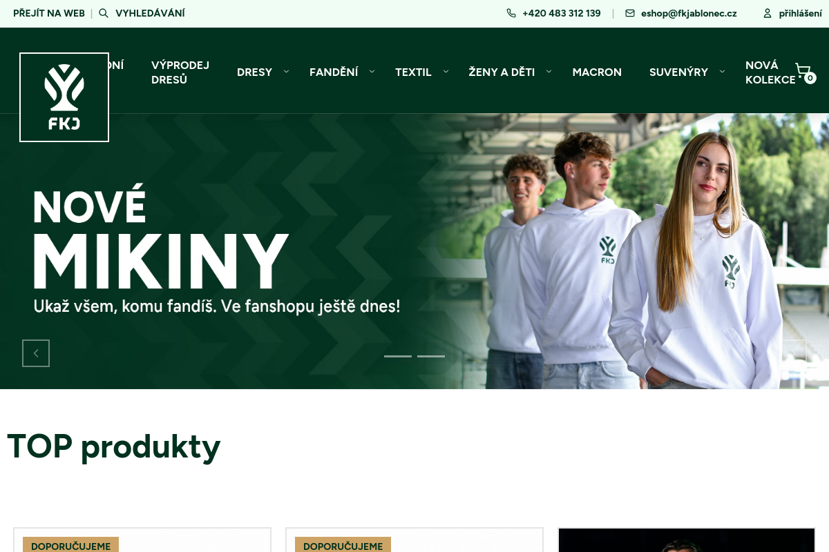 Fanshop FK Jablonec