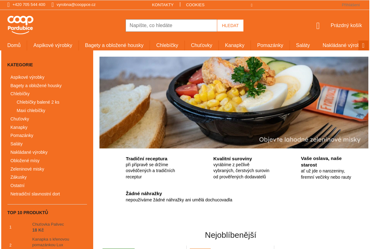 COOP Pardubice, družstvo - výrobna lahůdek