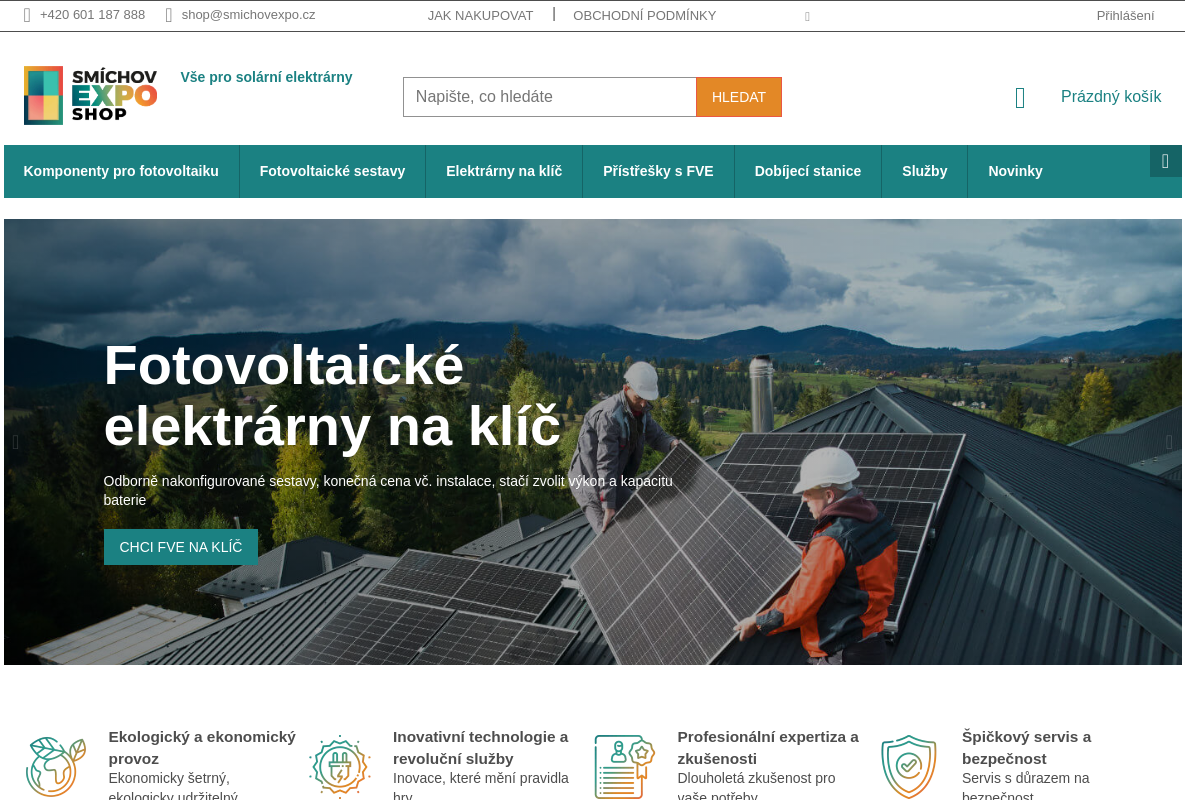 Smíchov Expo Shop - Fotovoltaické elektrárny na klíč