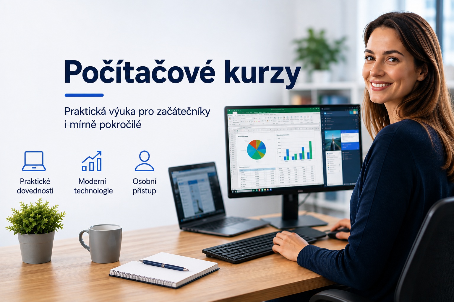 Počítačové kurzy - MS Office, AI, Základy PC