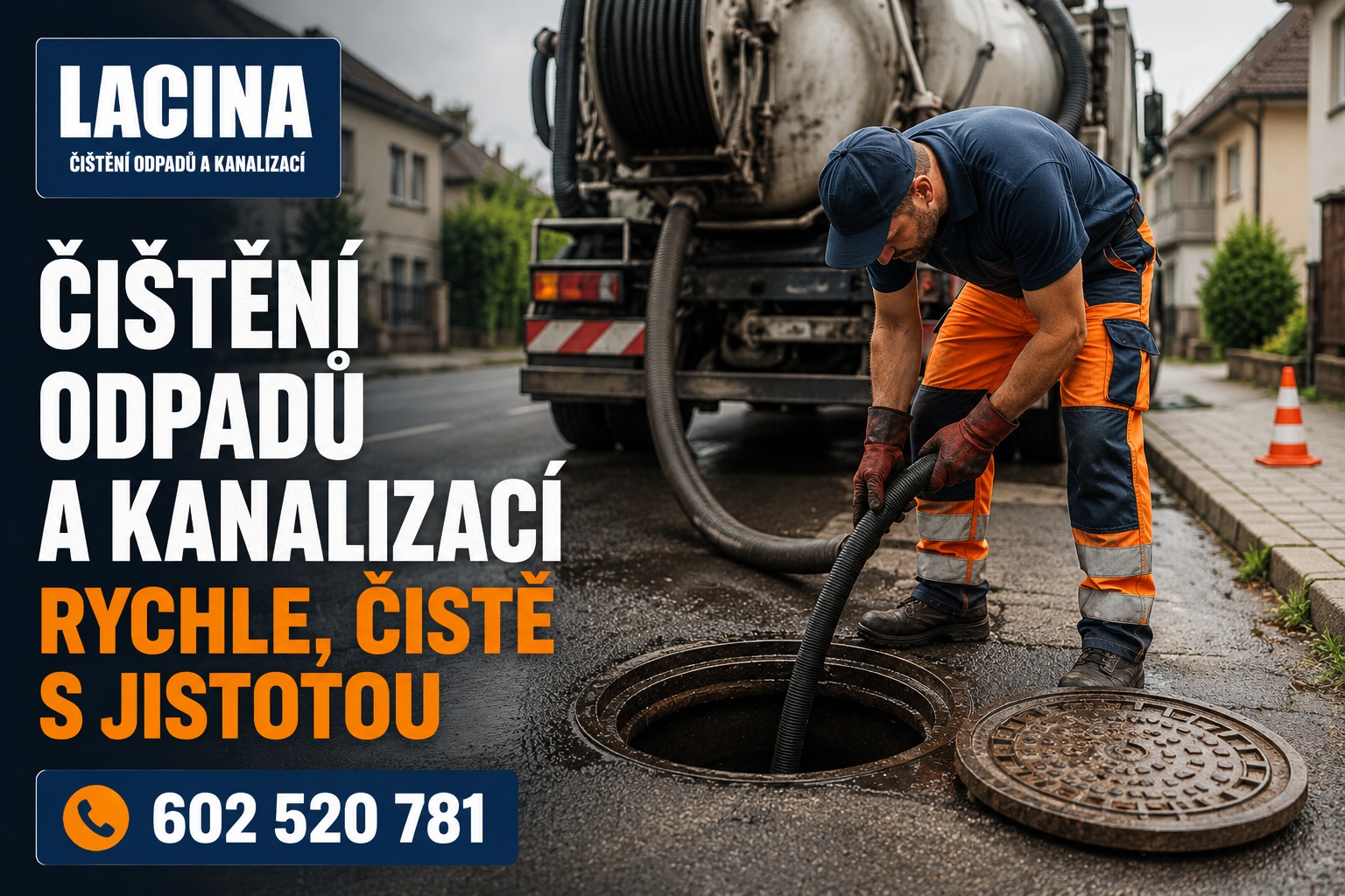 Čištění odpadů a kanalizací Brno
