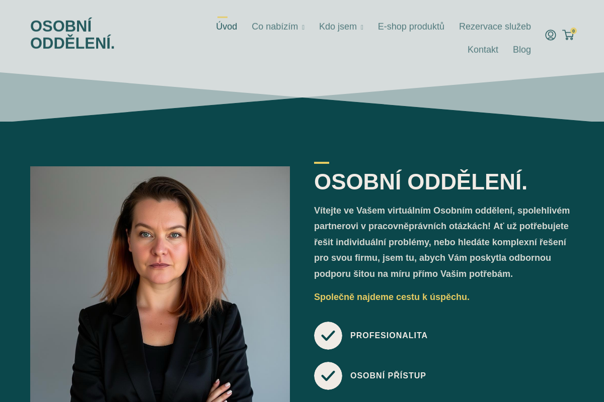 Osobní oddělení - externí personalista