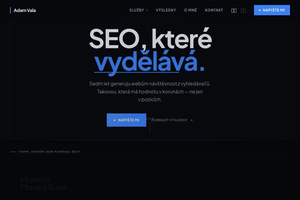Adam Vala - SEO specialista a konzultant