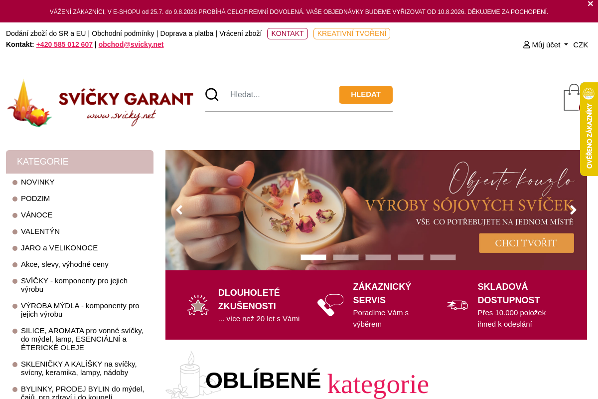 Svíčky Garant
