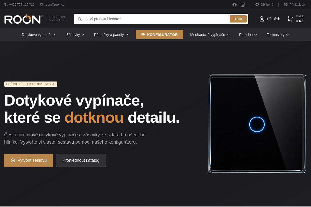 ROON - Dotykové vypínače