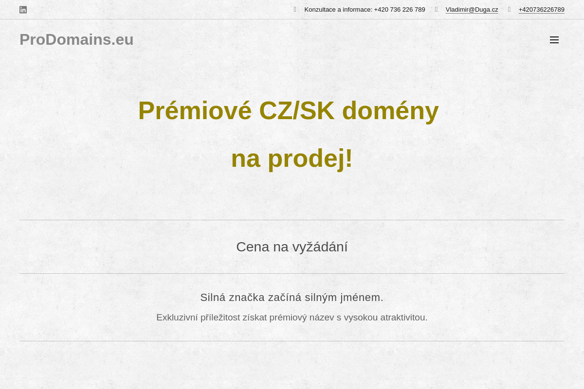 ProDomains.eu - Vladimír Duga