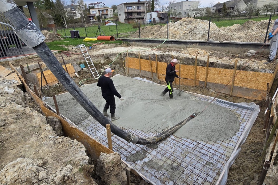 Betonování v těžko přístupných mistech