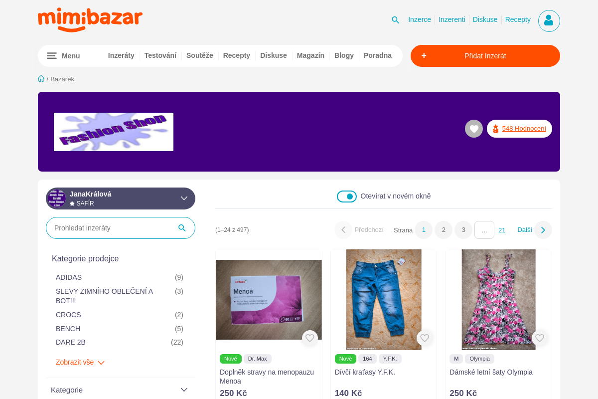 Jana Králová Fashion Shop