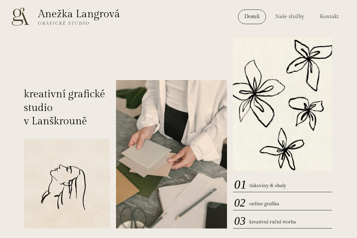 Anežka Langrová, grafický designér