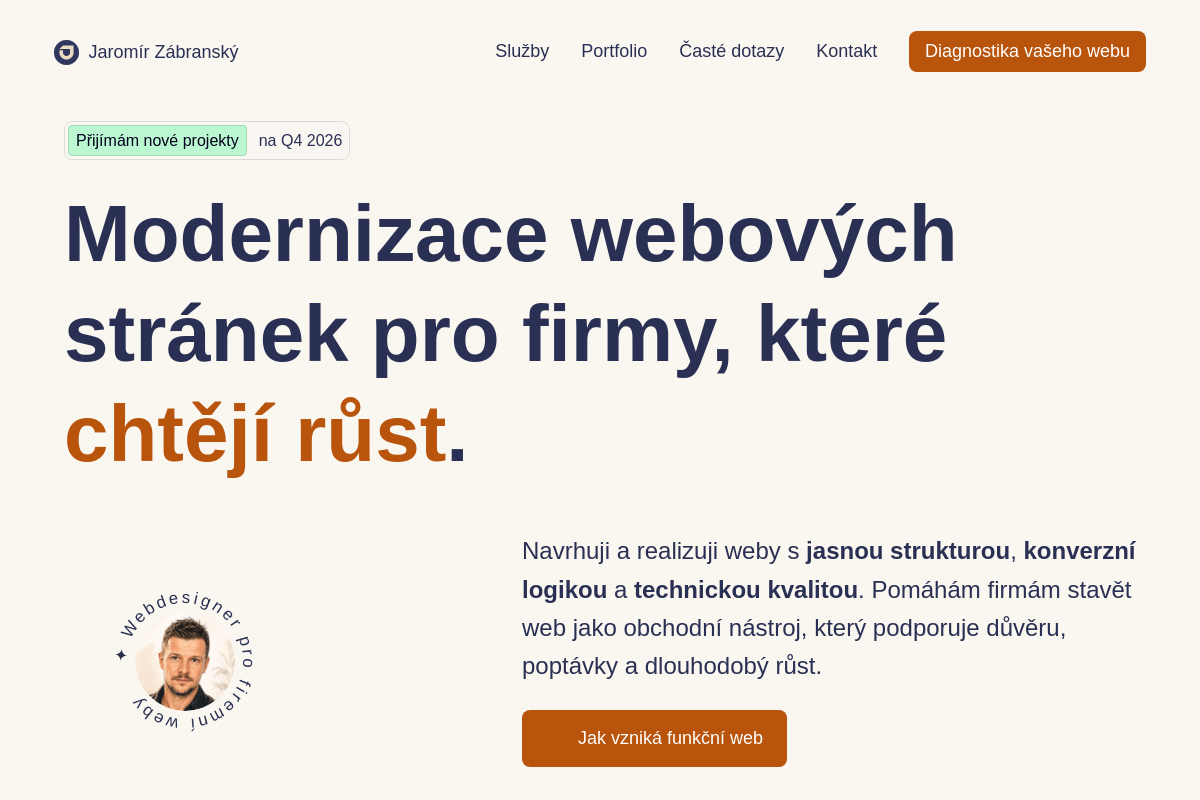 Jaromír Zábranský – Webdesigner