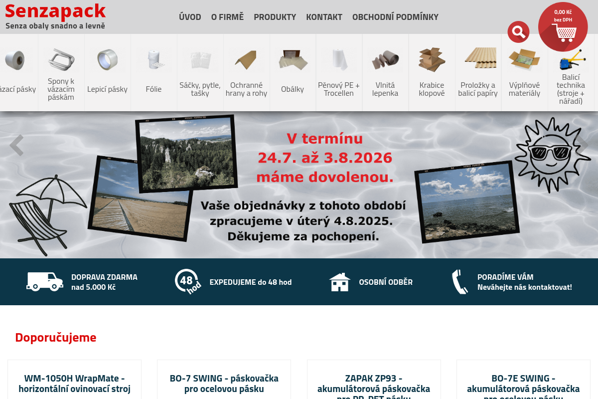 Senzapack.cz - Senza obaly snadno a levně