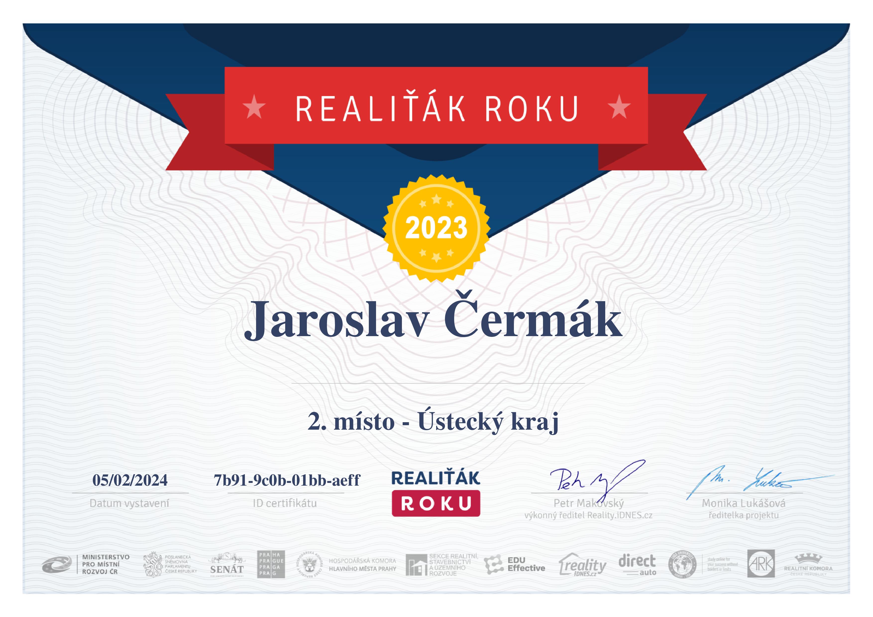 Jaroslav Čermák - Realitní makléř
