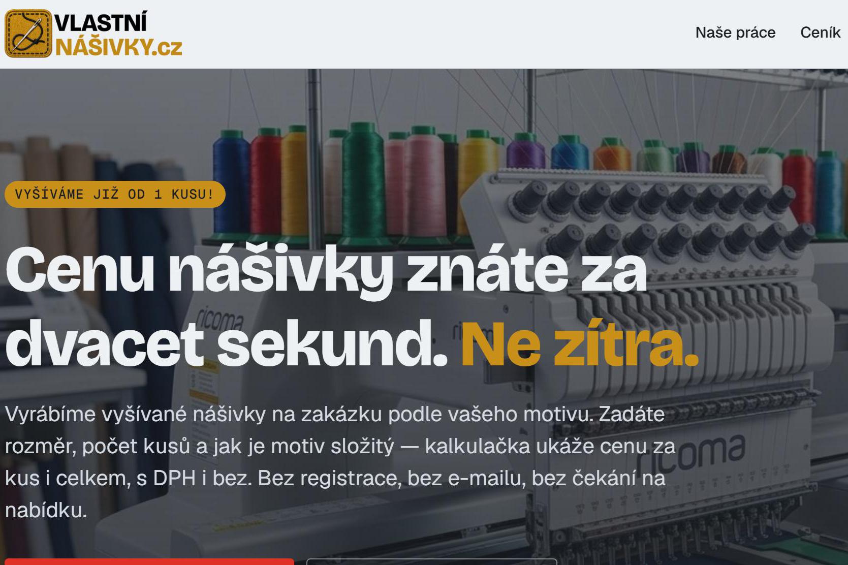 VLASTNÍ NÁŠIVKY