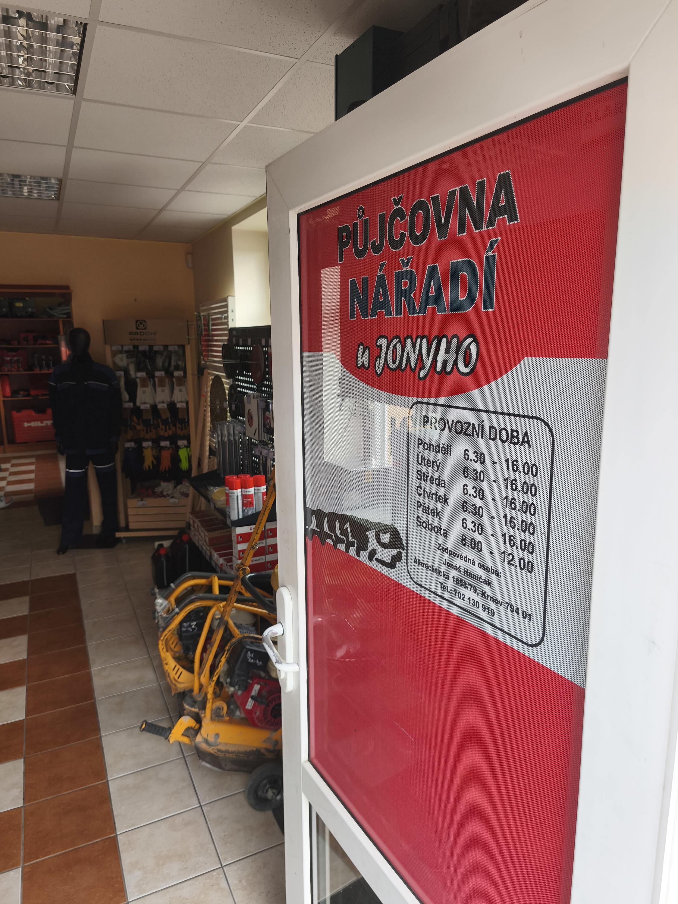 Půjčovna a prodejna nářadí u Jonyho foto 3
