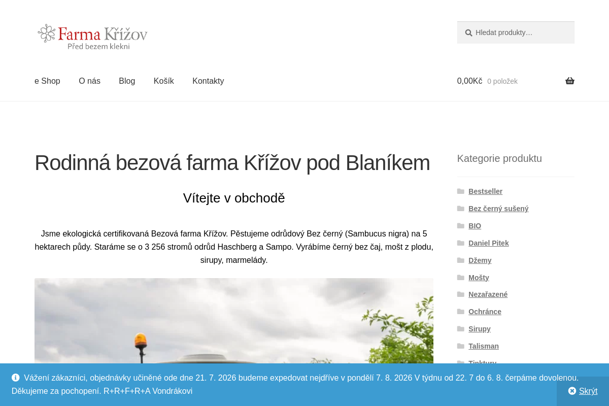 Bezová farma Křížov - Před bezem klekni