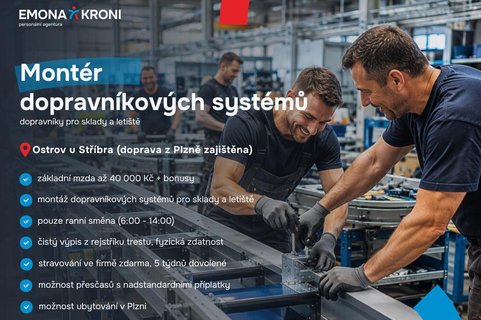 Montáž dopravníkových systémů | jen ranní směna