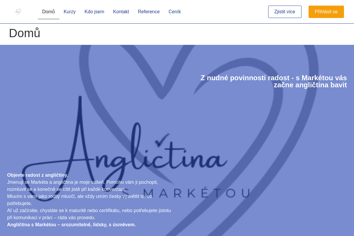 Angličtina s Markétou