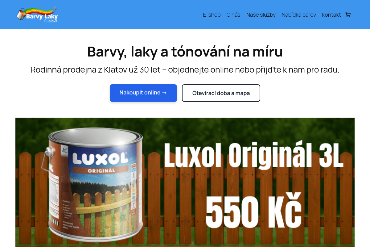 Barvy Laky Cuplová