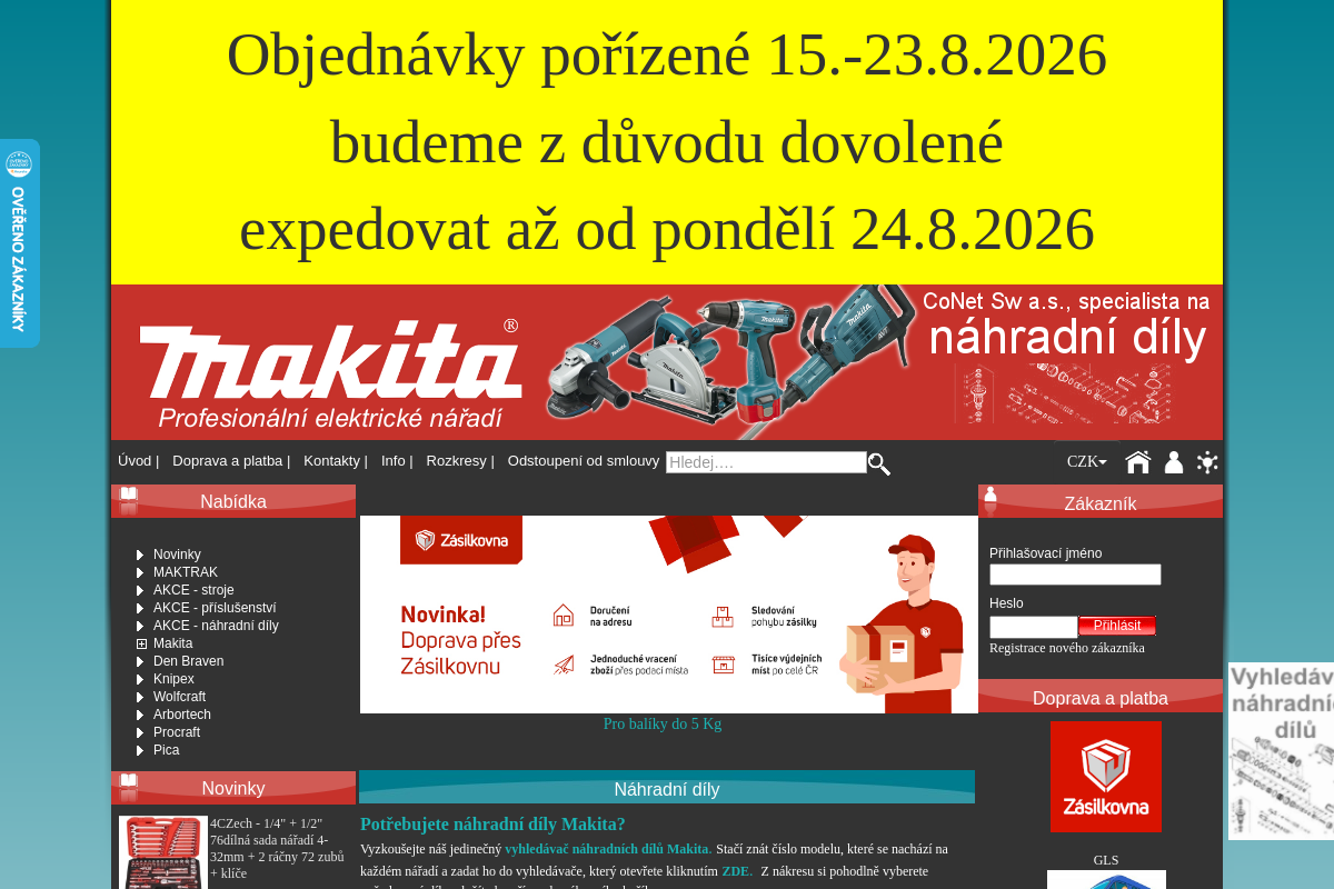 CoNet Sw a.s. - Makita