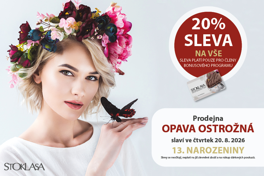 Prodejna v Opavě slaví - sleva 20 % na nákup!