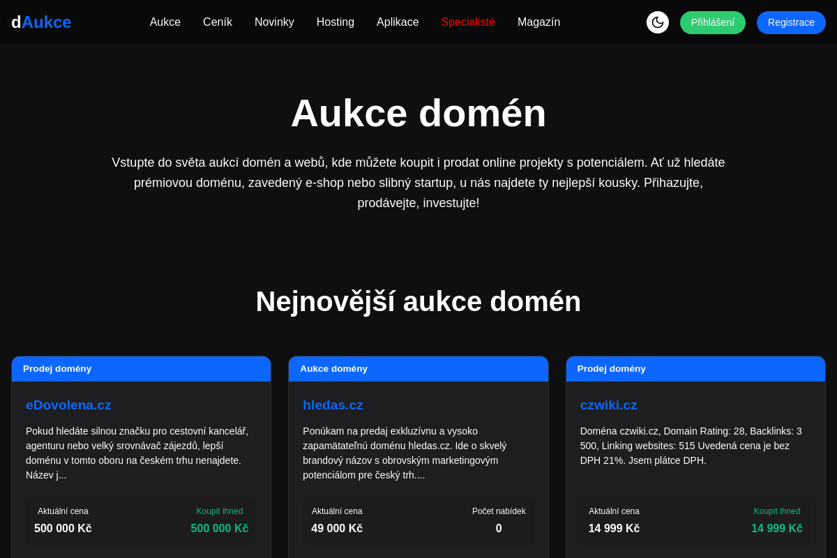 dAukce.cz