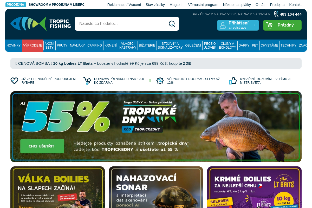 TROPIC LIBEREC - RYBÁŘSKÉ POTŘEBY