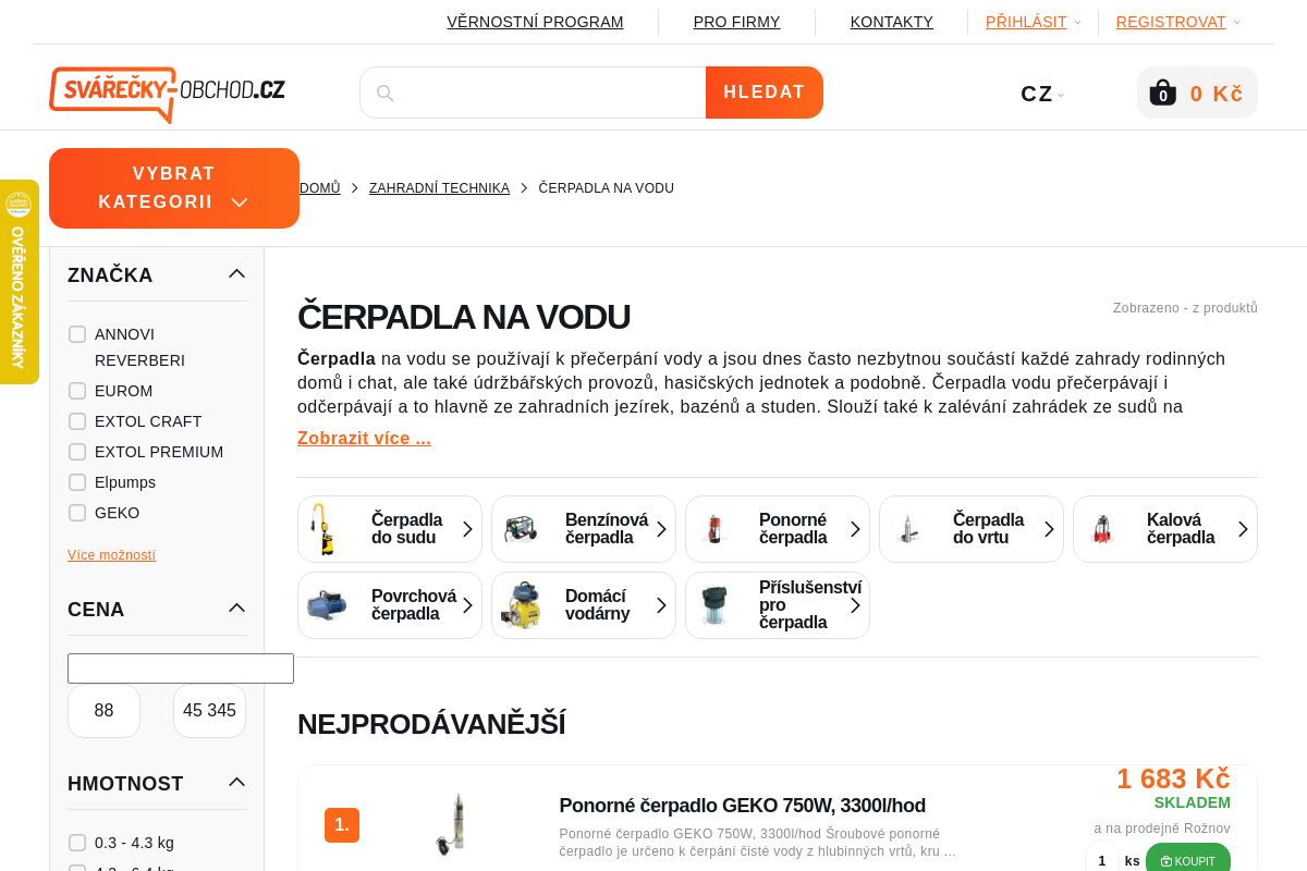 Čerpadla-obchod.cz