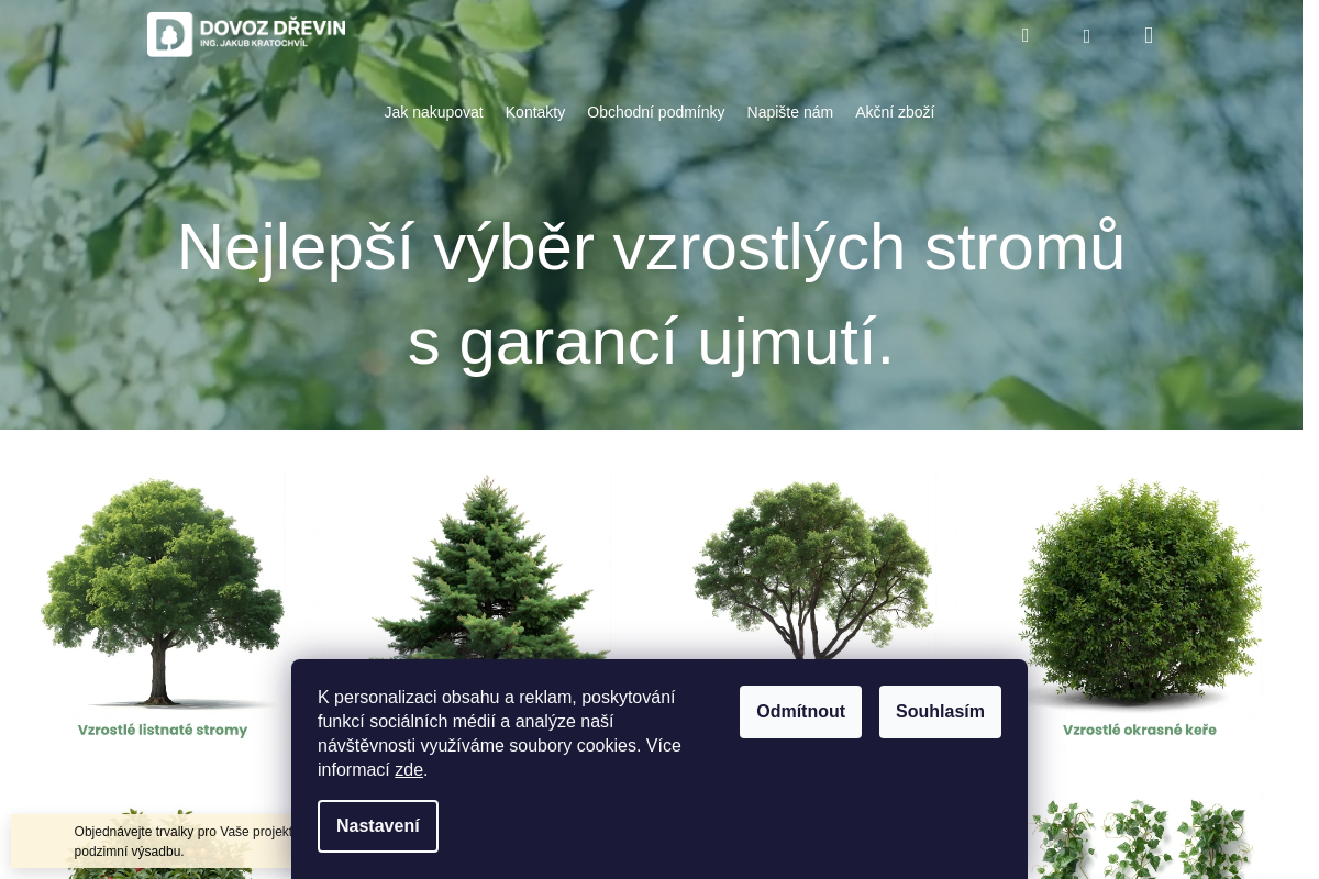 Dovoz Dřevin.cz