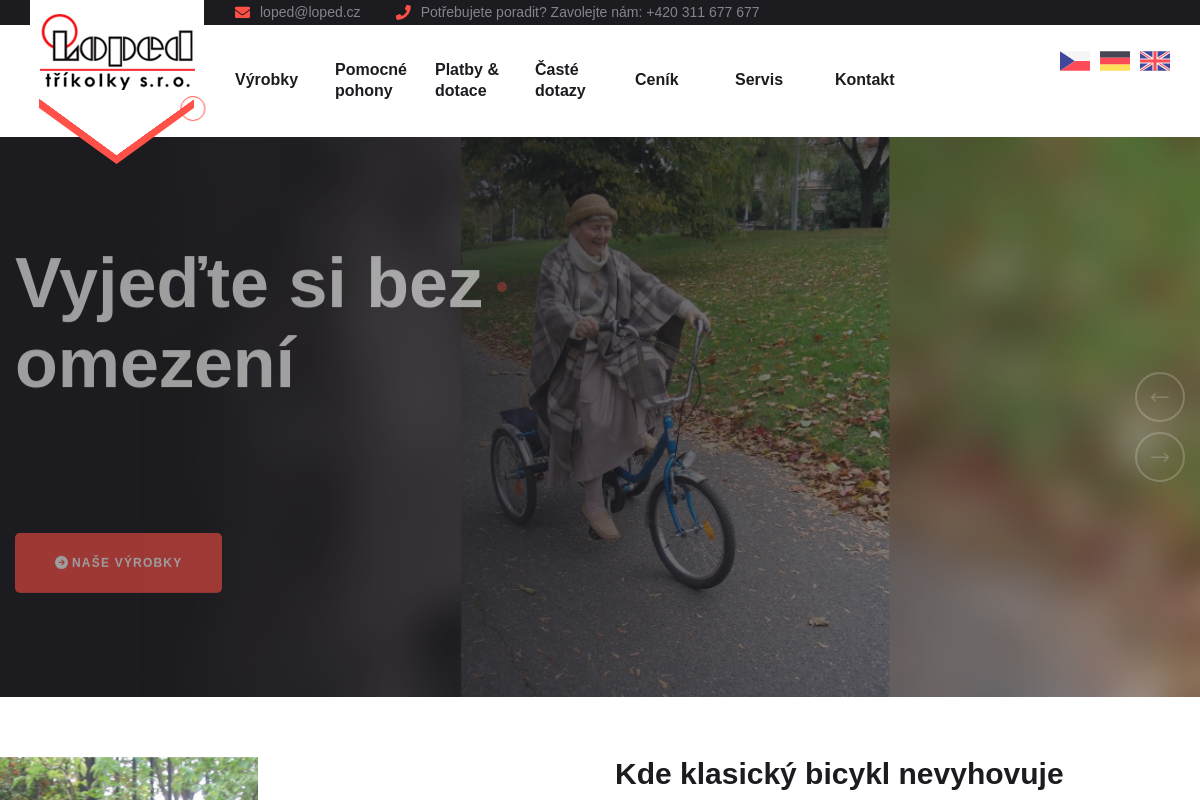 LOPED - tříkolky