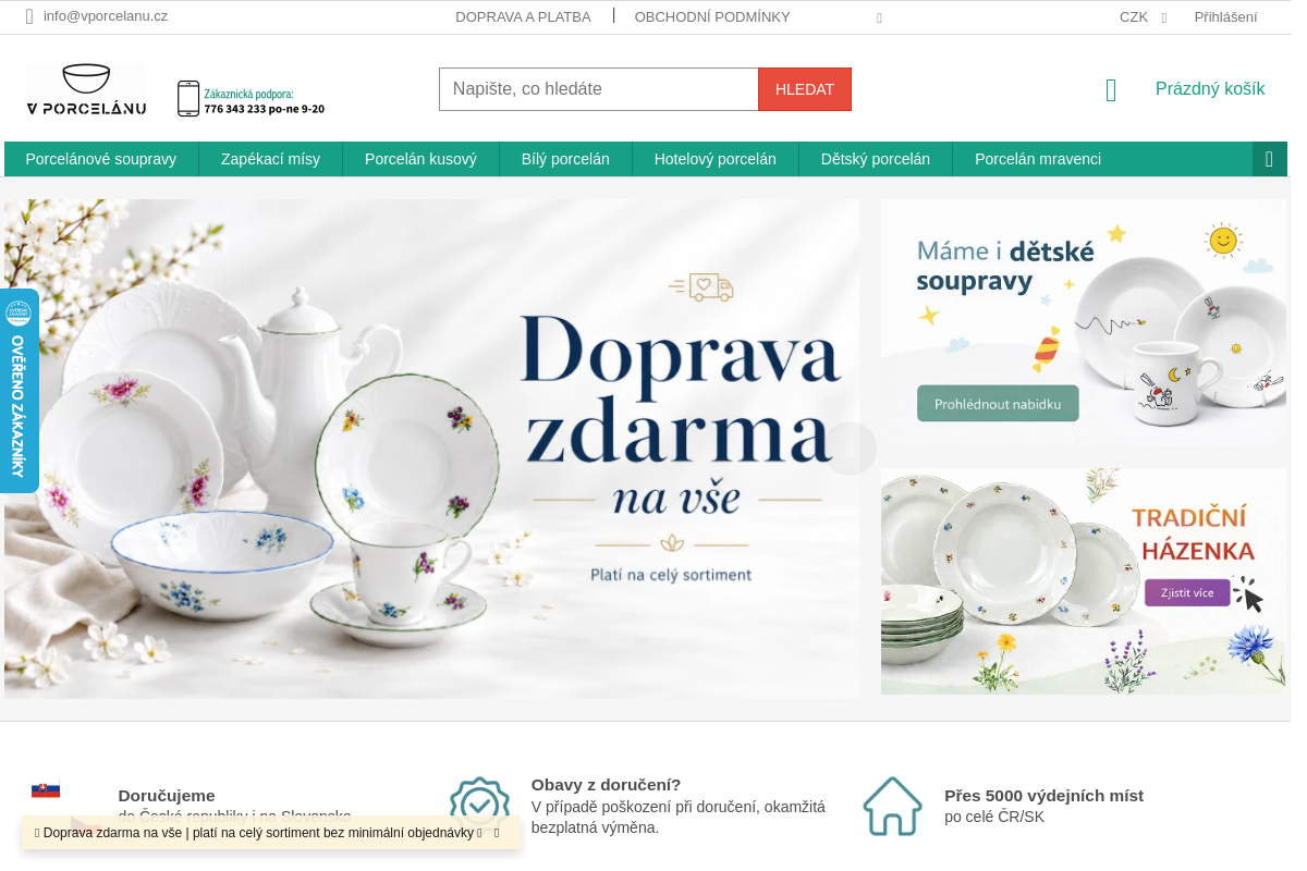 Prodej porcelánu