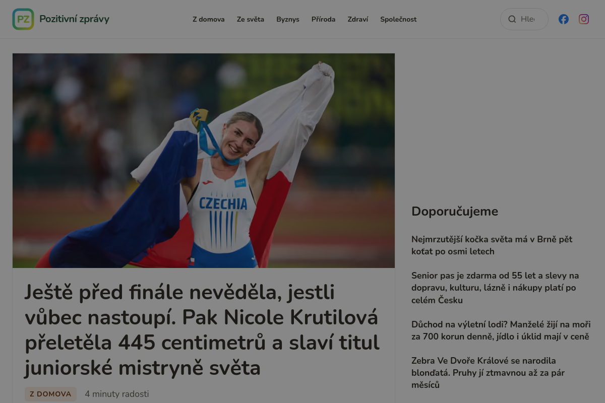 Pozitivní zprávy