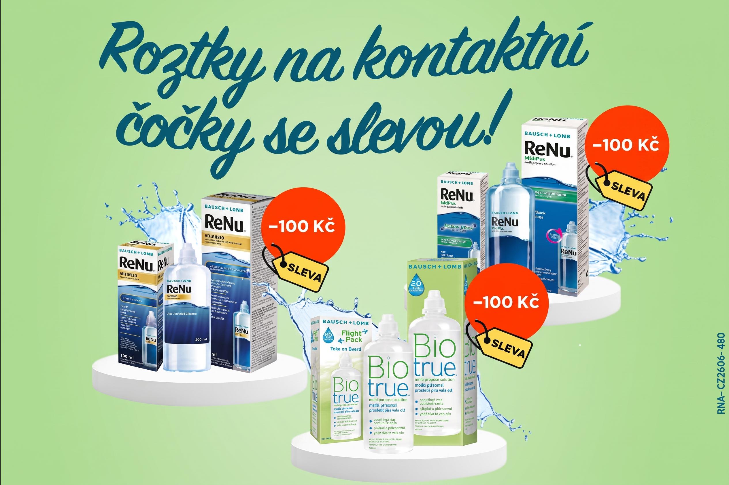 Roztok Renu® a Biotrue® se slevou 100 Kč