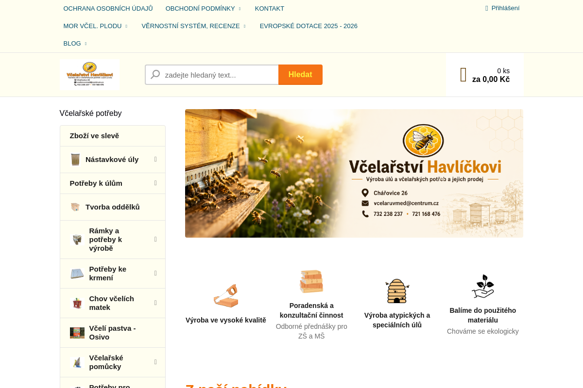 Včelařství a včelařské potřeby Havlíčkovi