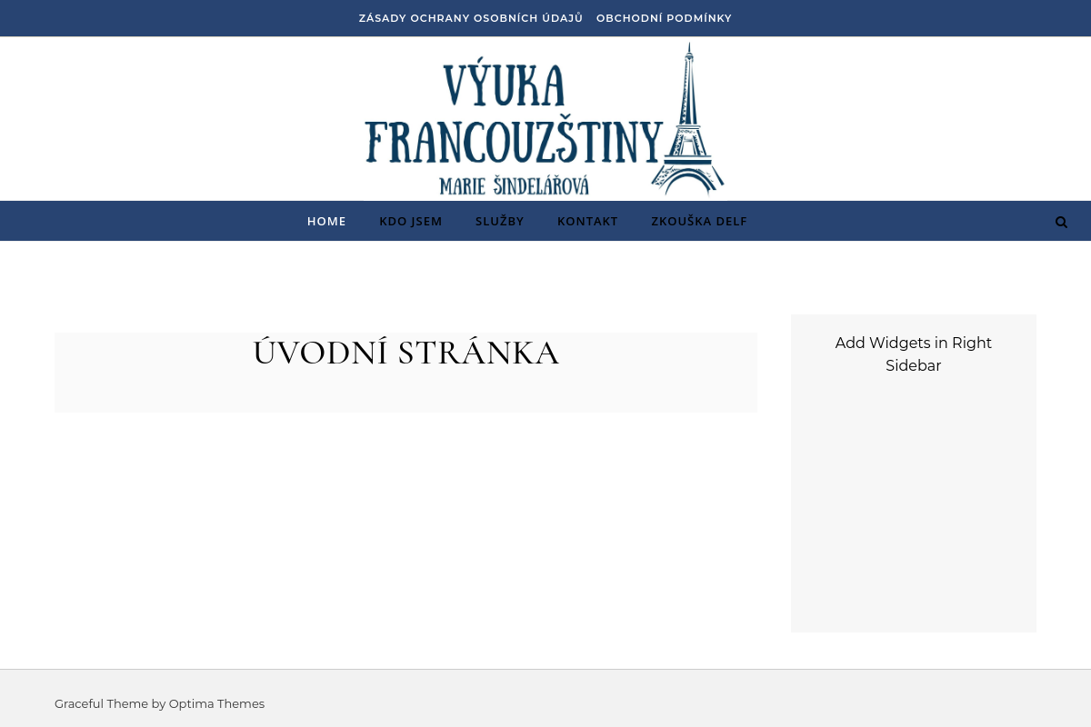 Mgr. Marie Šindelářová - výuka francouzštiny