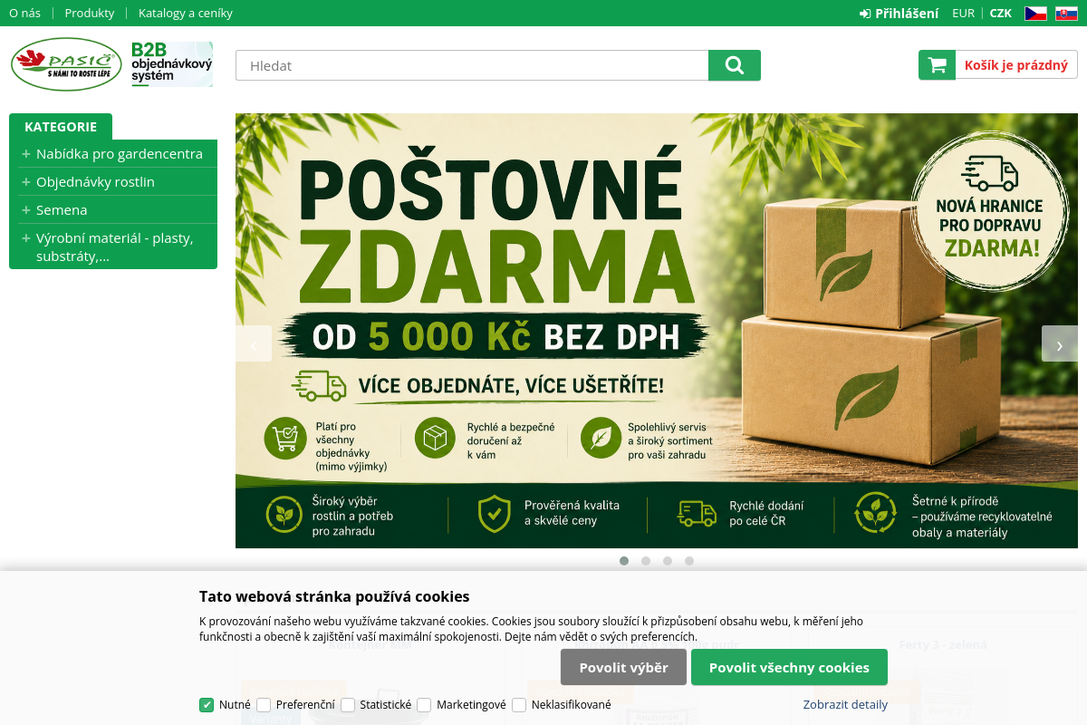 Pasič - Vše pro zahradnictví