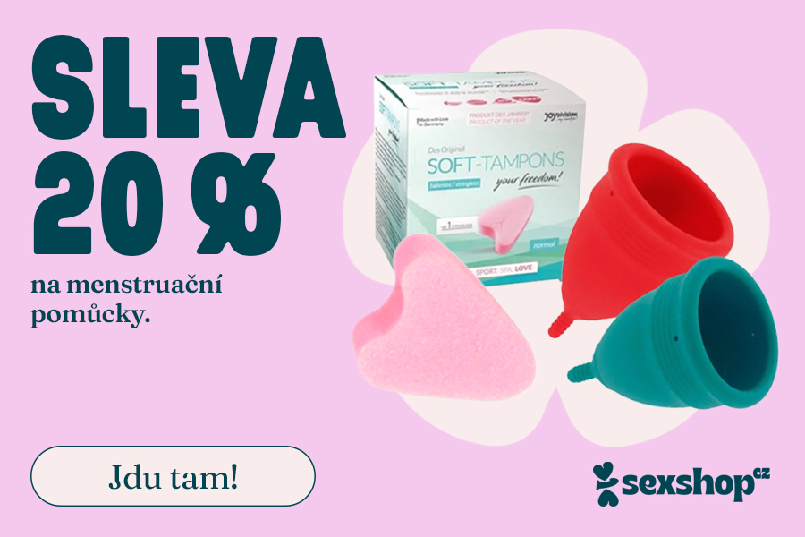 Sleva 20 % na menstruační pomůcky