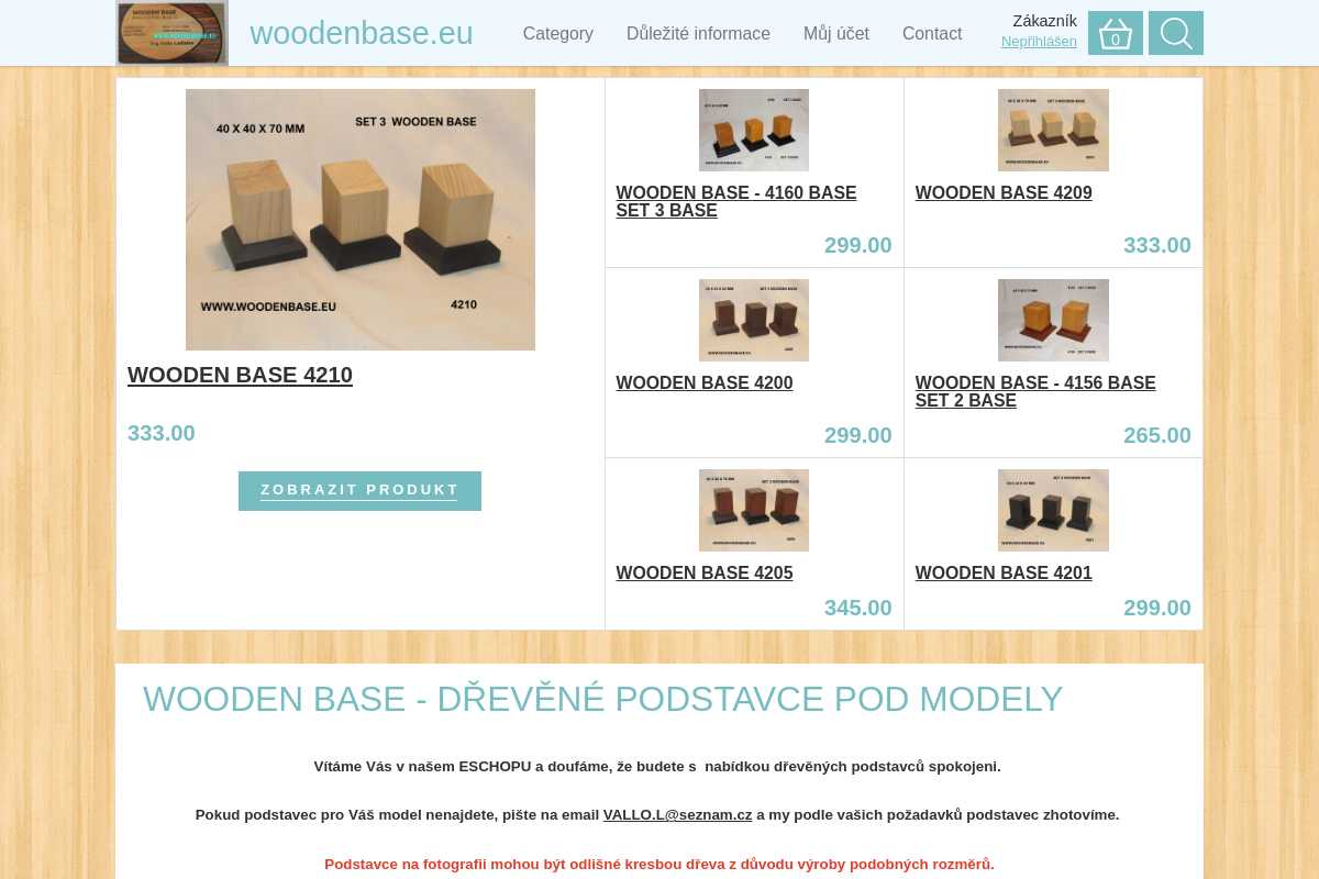 WOODEN BASE SET