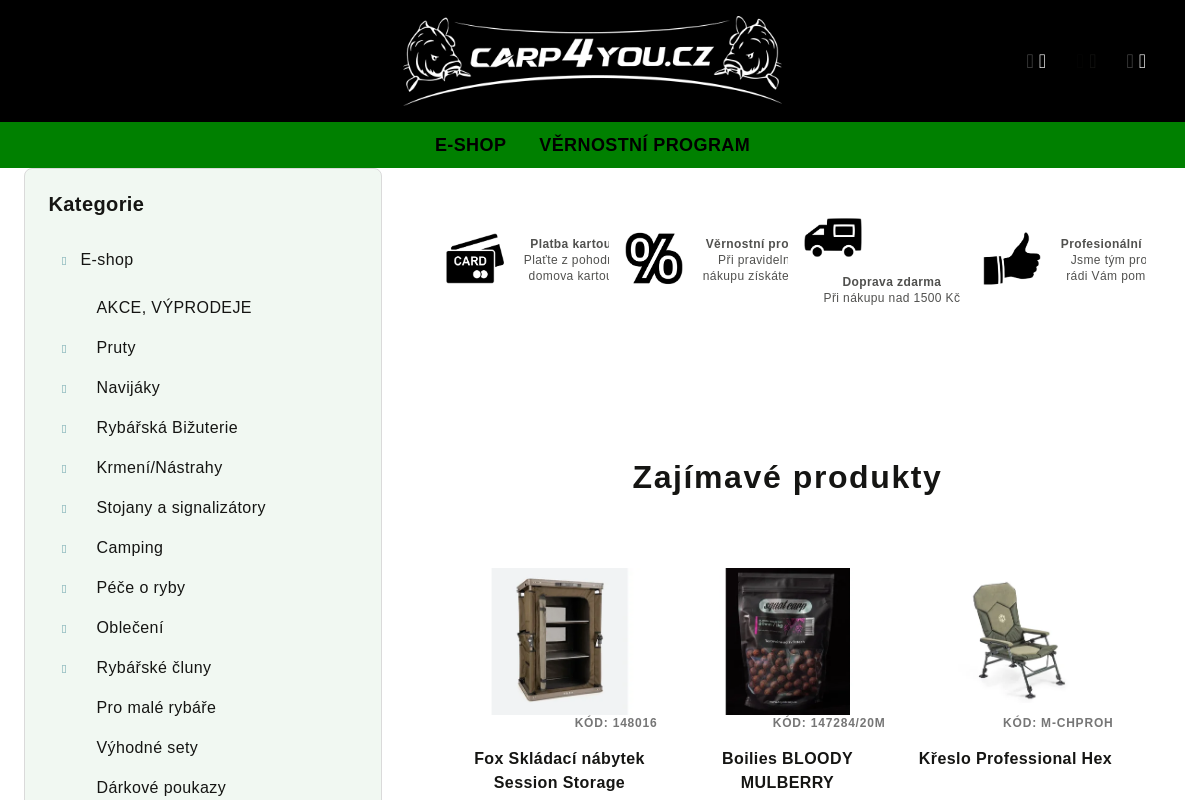 Rybářské potřeby Carp4You