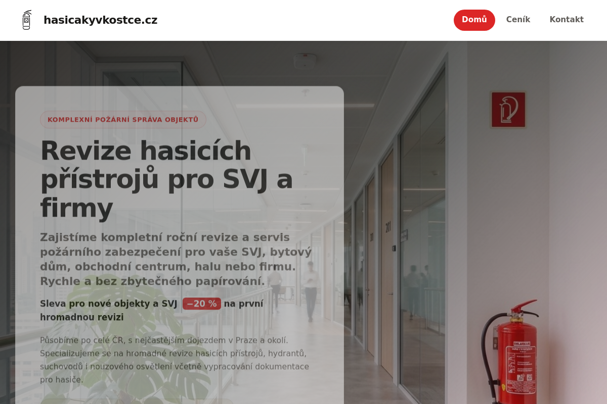 Hasičáky v kostce